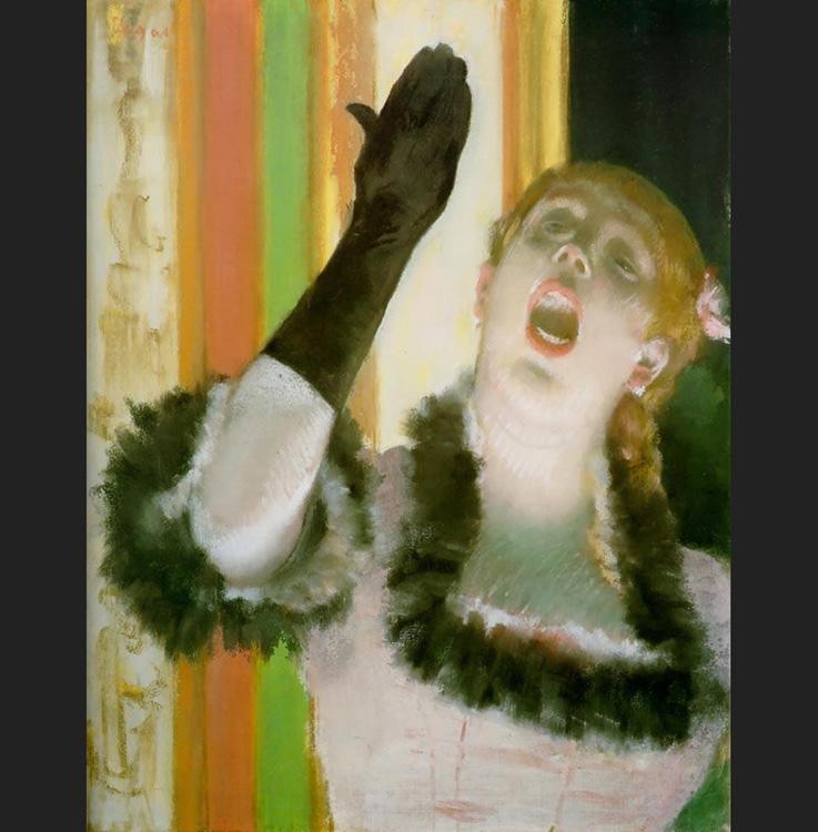 Edgar Degas Cafe Concert Singer